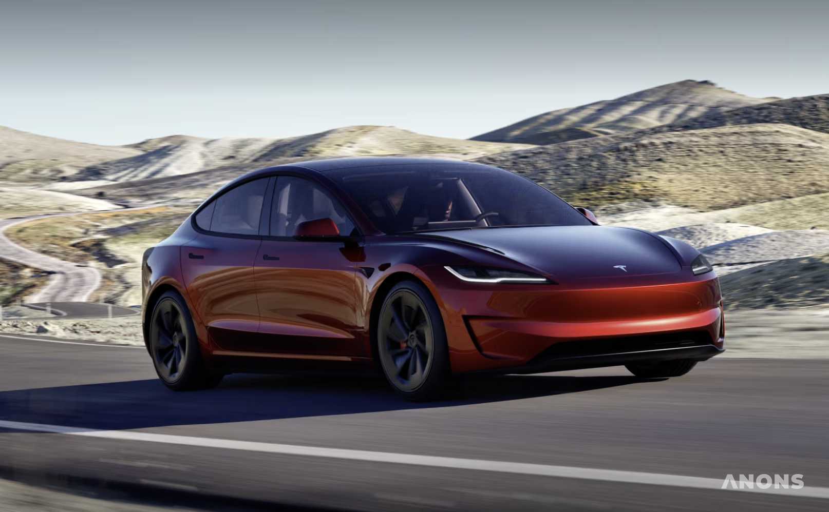Tesla представила новую и самую мощную версию своего электромобиля Model 3