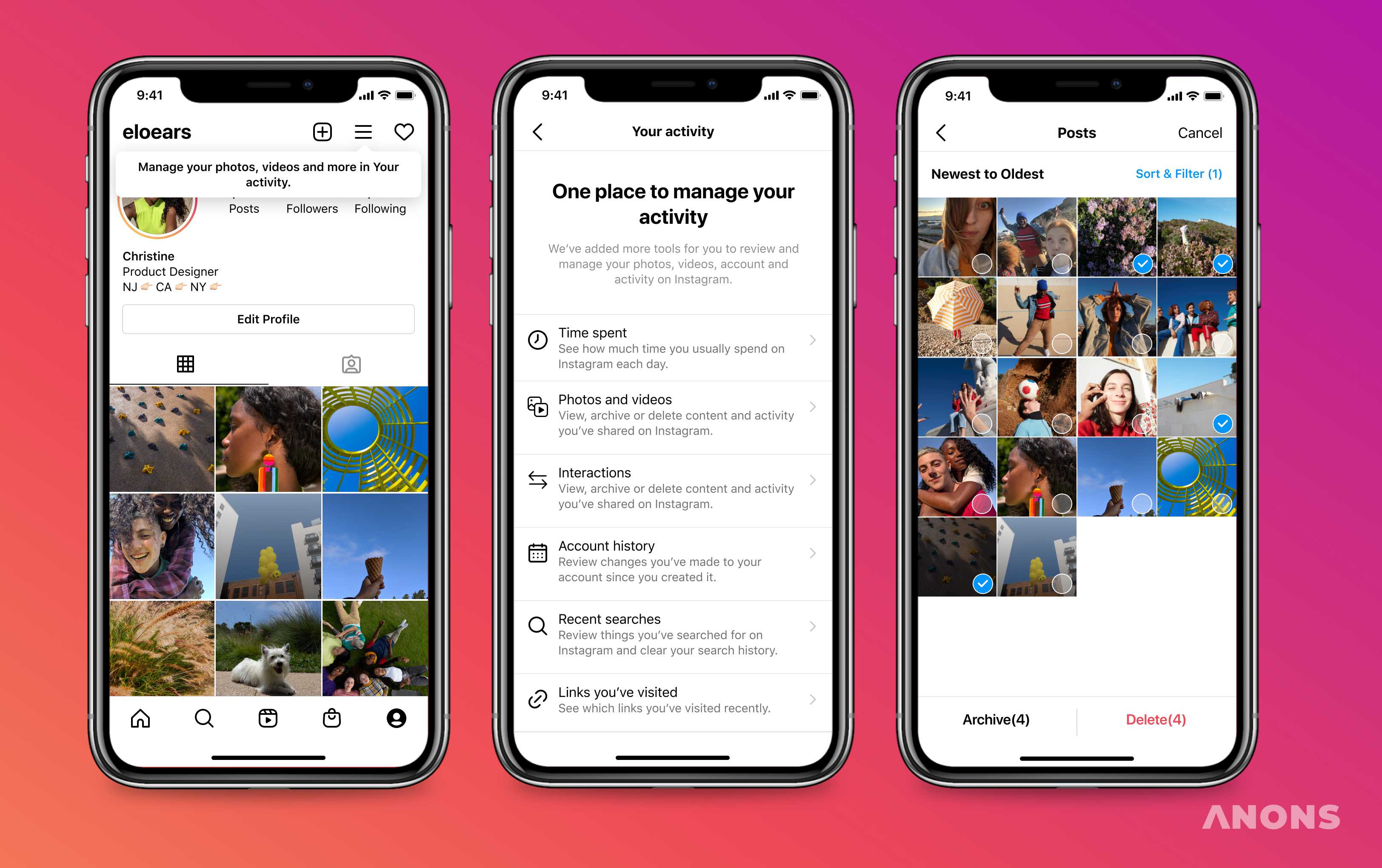 Instagram добавил функцию удаления лайков и фото, оставленных много лет назад