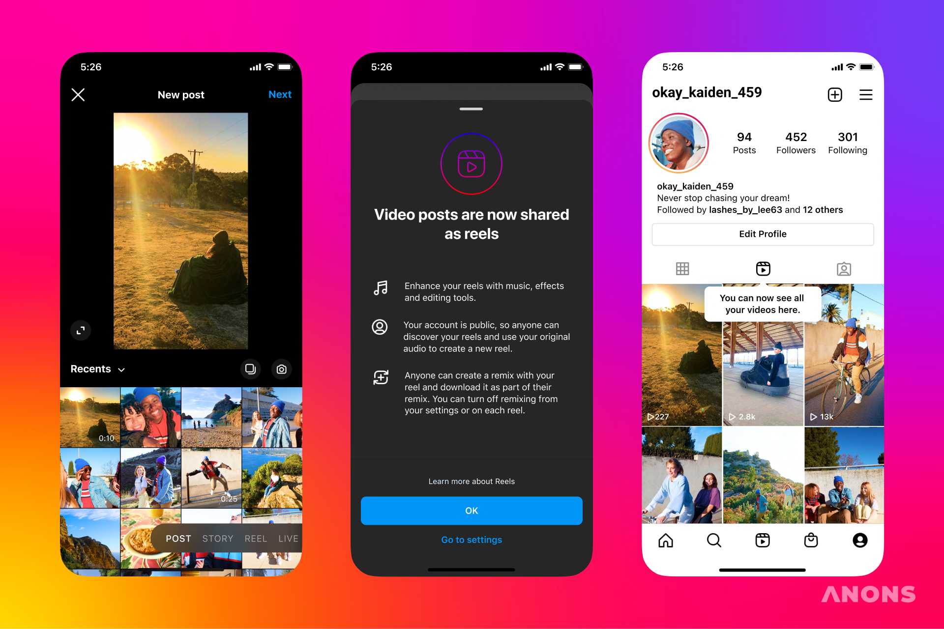 Видео длительностью до 15 минут будут публиковаться в Instagram как Reels
