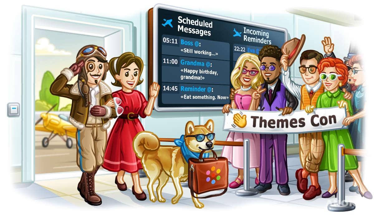 Обновление Telegram: отложенные сообщения, напоминания, облачные темы и другое
