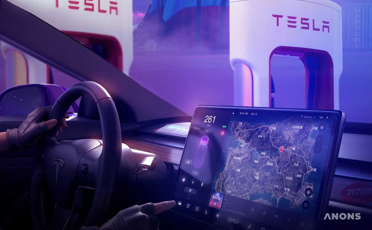 Tesla выпустила футуристичные обои для смартфонов