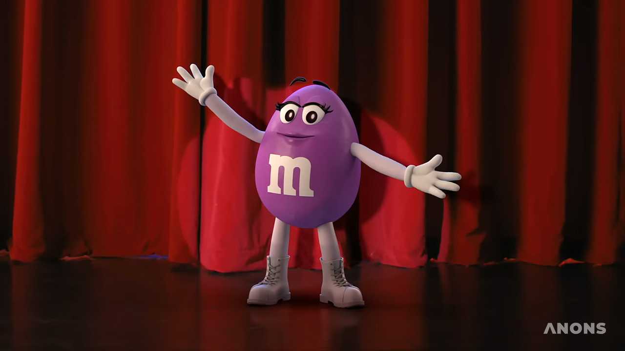 M&M’s впервые за 10 лет представил нового персонажа – Фиолетовую