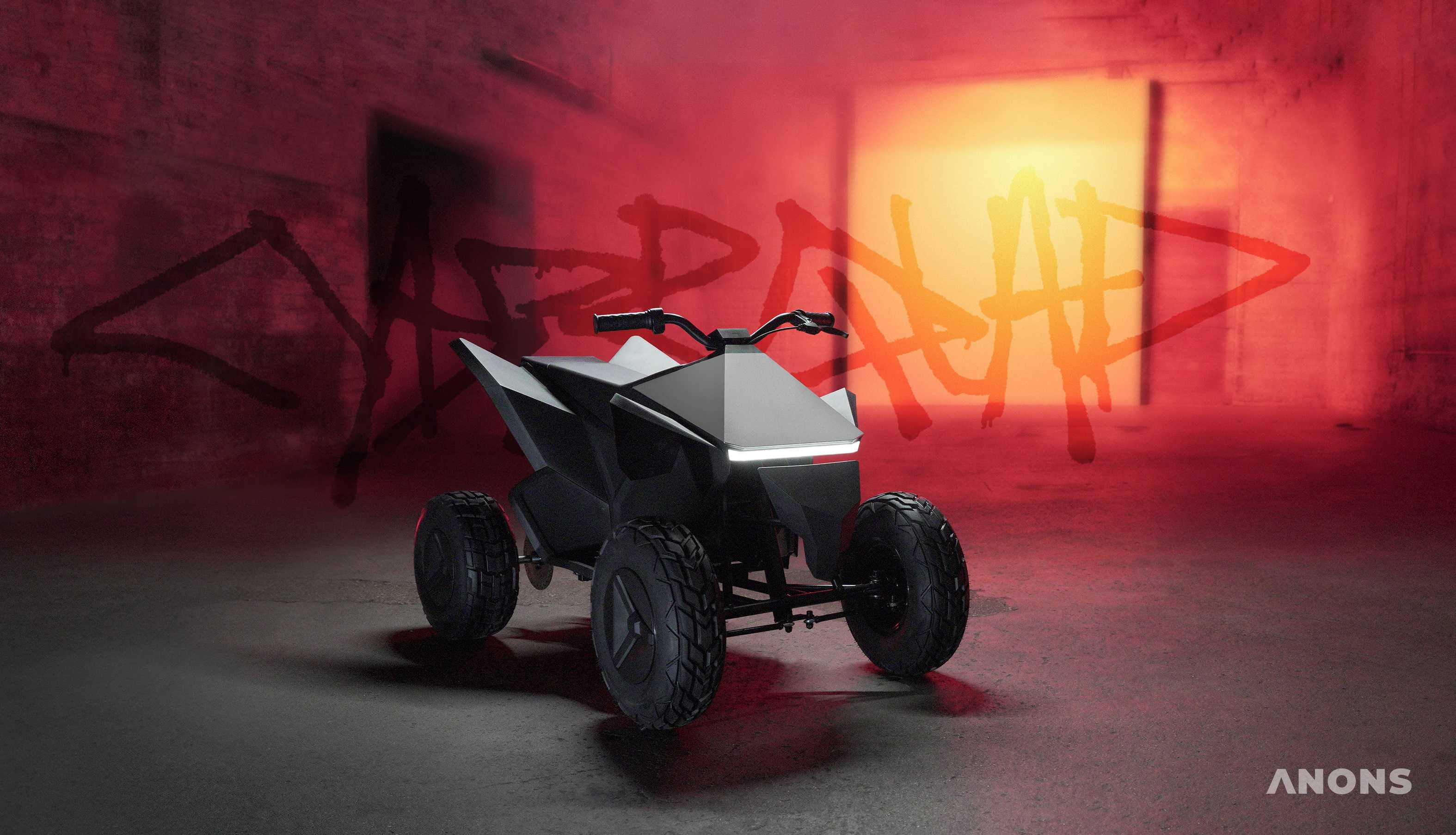 Tesla выпустила детский квадроцикл Cyberquad