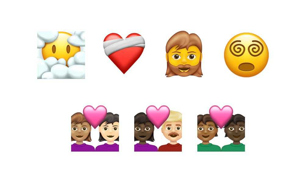 Бородатая женщина, забинтованное сердце: Unicode представила 217 новых эмодзи
