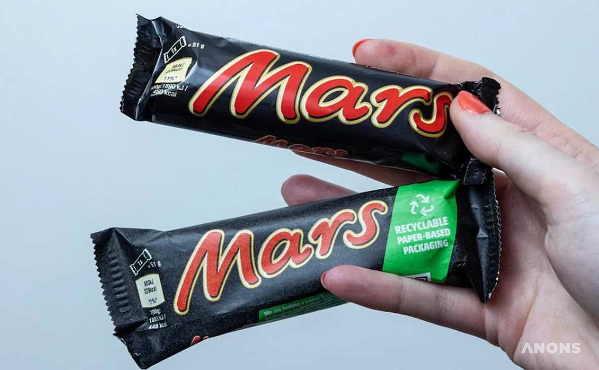 Mars протестирует бумажную упаковку шоколадных батончиков вместо пластиковой