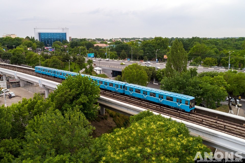 Высотная фотосъёмка прекрасного Ташкента