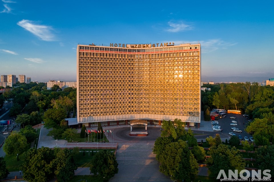 Высотная фотосъёмка прекрасного Ташкента
