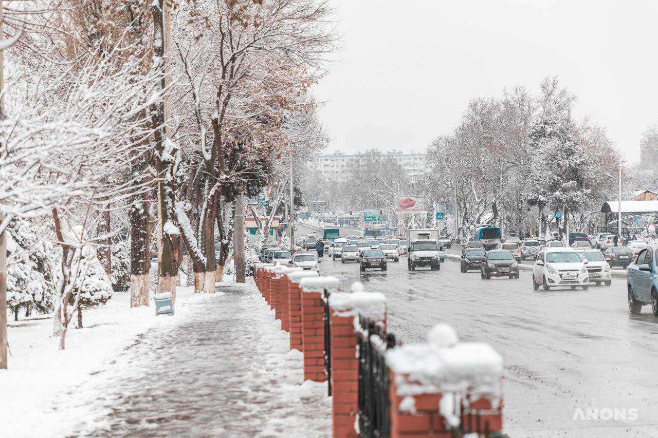 Ташкент замело снегом — фоторепортаж