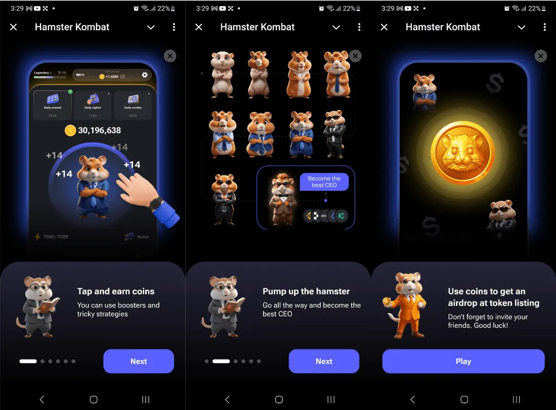 Стал известен курс токена Hamster Kombat (HMSTR)