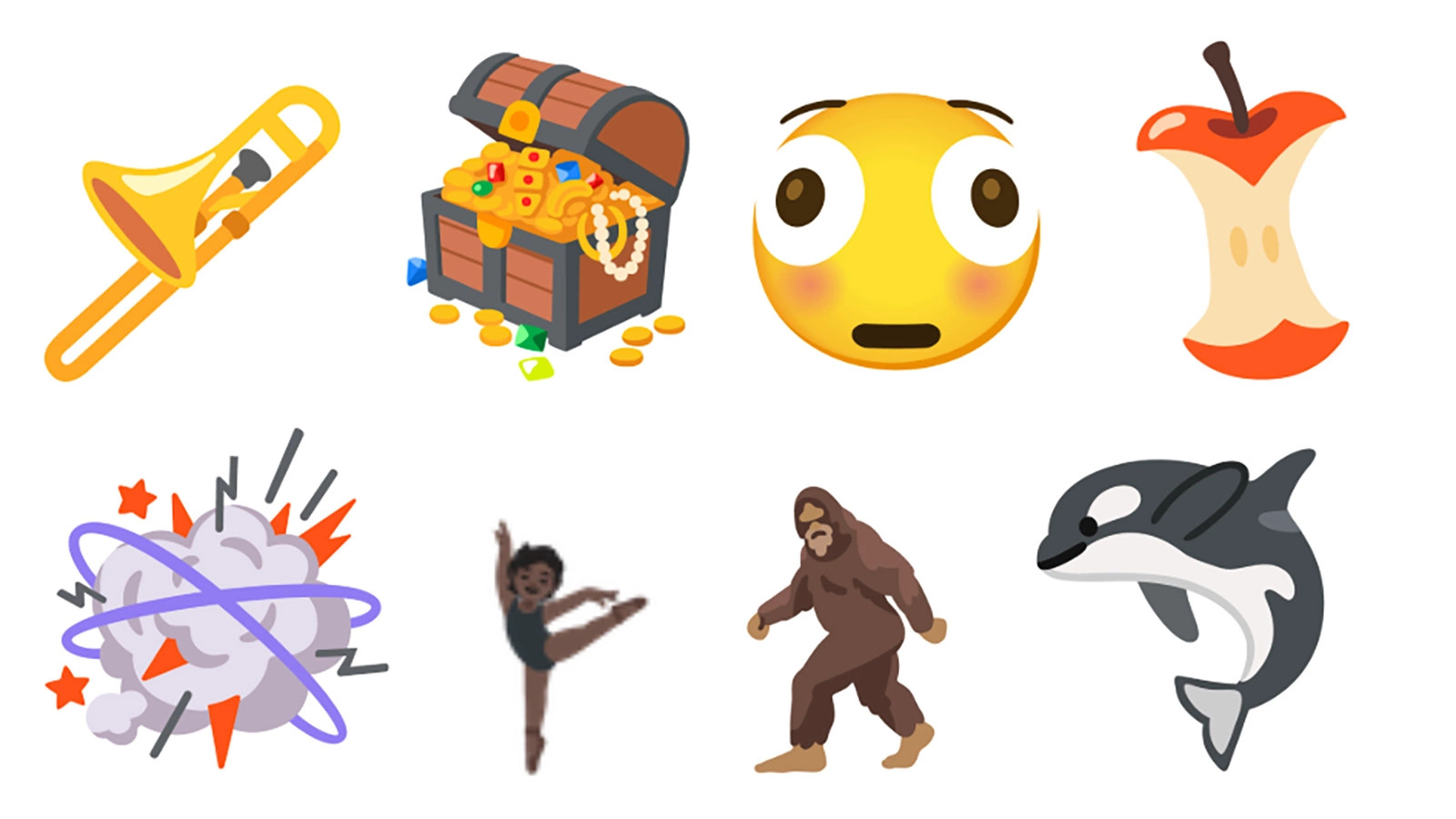 Unicode Consortium представил новые эмодзи: снежный человек, тромбон и огрызок