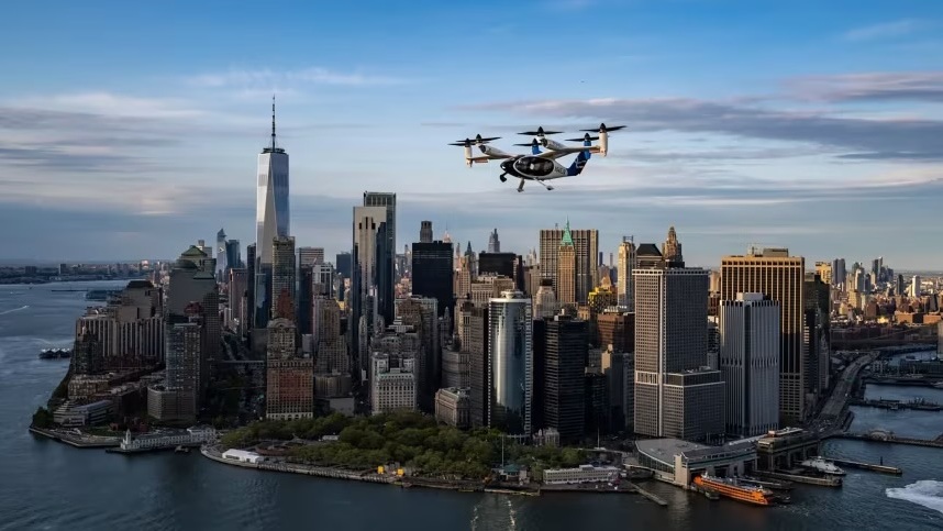 Nyu-Yorkda elektr aerotaksining ilk parvozlari bo‘lib o‘tdi
