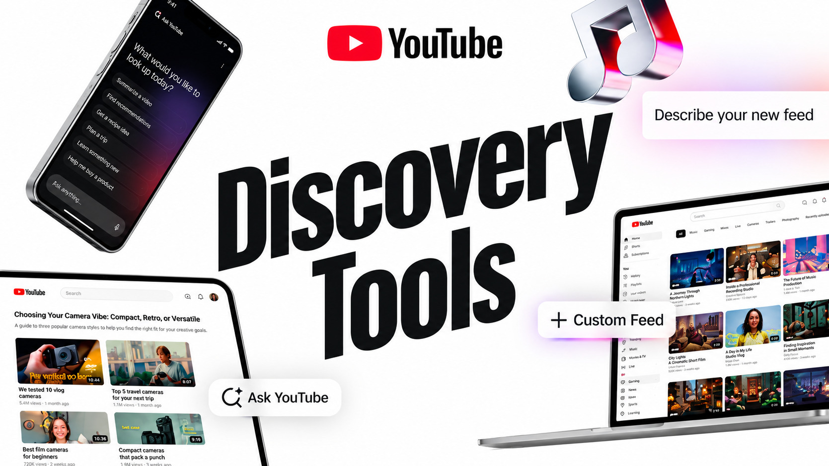 YouTube позволит пользователям создавать персональные ленты